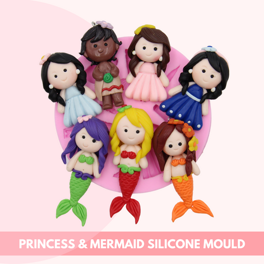 Princess and Mermaid Silicone Mould