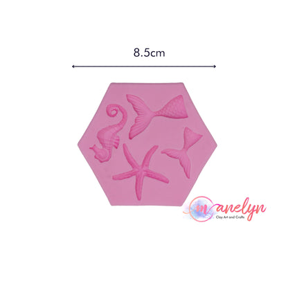 Silicone Mold for Air Dry Clay and Polymer Clay Art Accents, Clay Crafts
