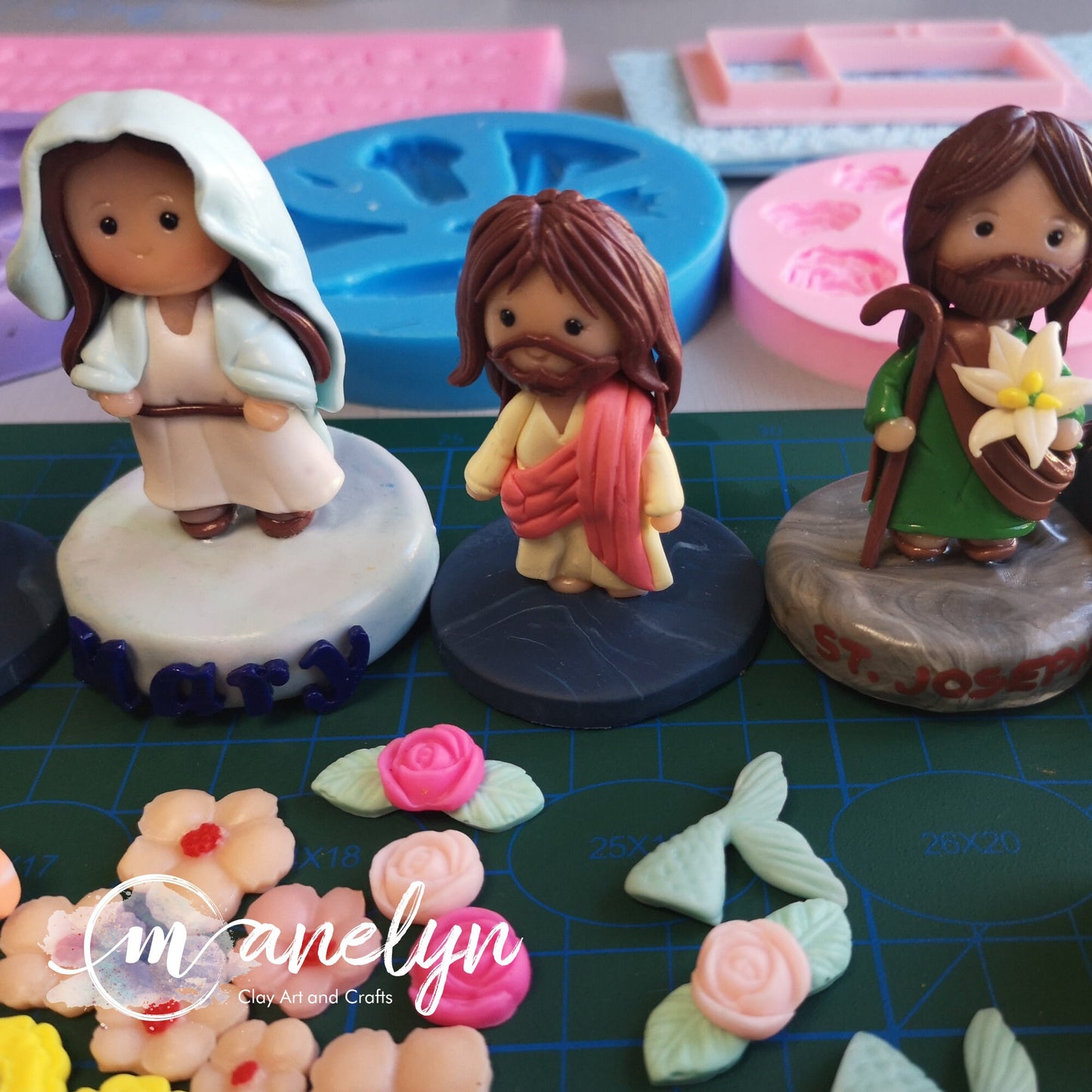 Air Dry Clay Personalized Chibi Dolls for Keychain, Cake Topper, Ref Magnet for Birthdays, Wedding Anniversary Souvenirs