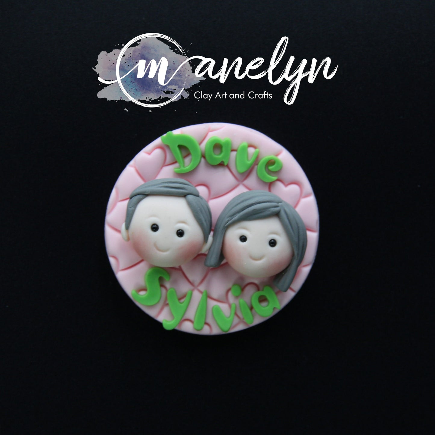 Custom clay faces, custom magnet, couple and family faces refrigerator magnet, family, single or couple clay faces, wedding gift