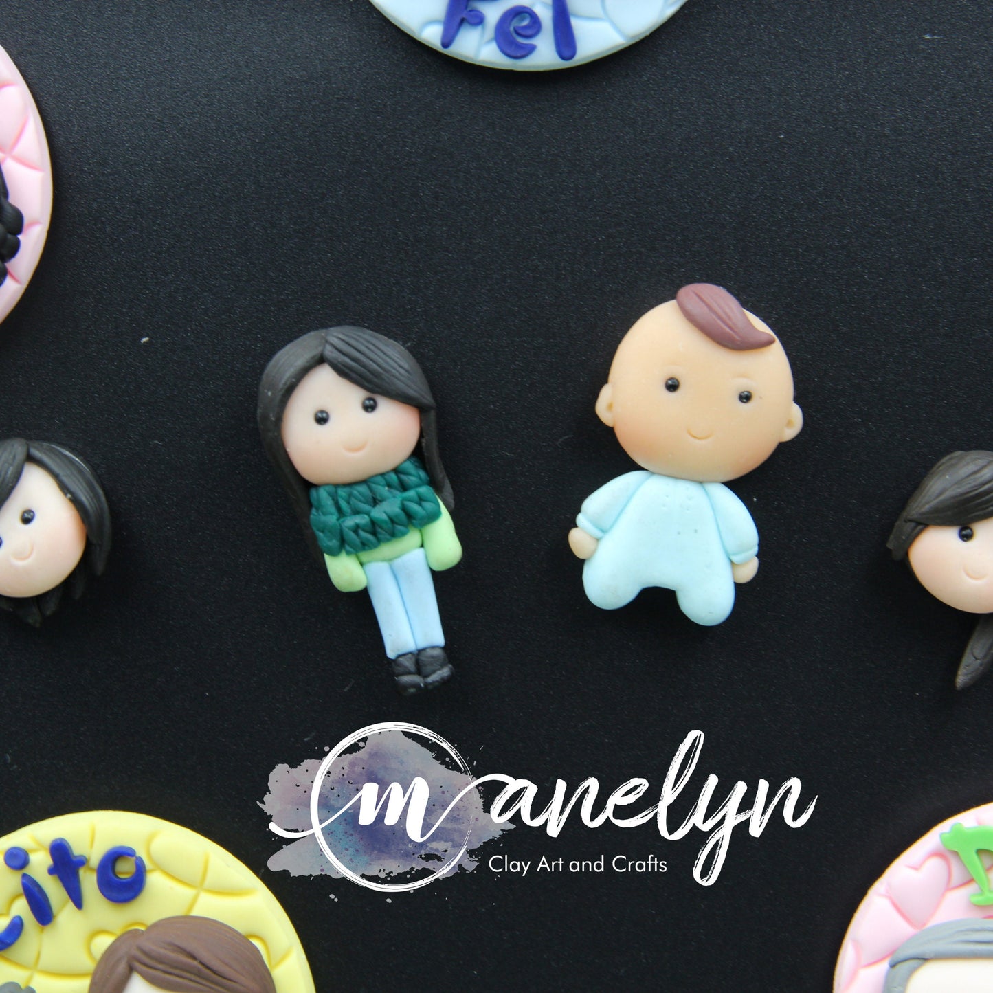 Custom clay faces, custom magnet, couple and family faces refrigerator magnet, family, single or couple clay faces, wedding gift