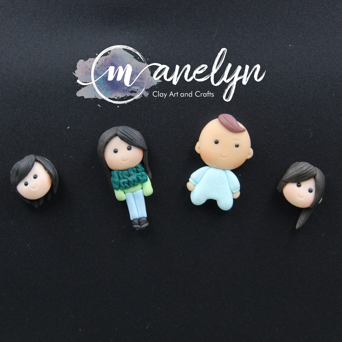 Custom clay faces, custom magnet, couple and family faces refrigerator magnet, family, single or couple clay faces, wedding gift