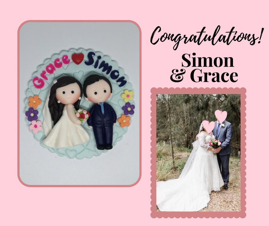 Custom clay faces, custom magnet, couple and family faces refrigerator magnet, family, single or couple clay faces, wedding gift